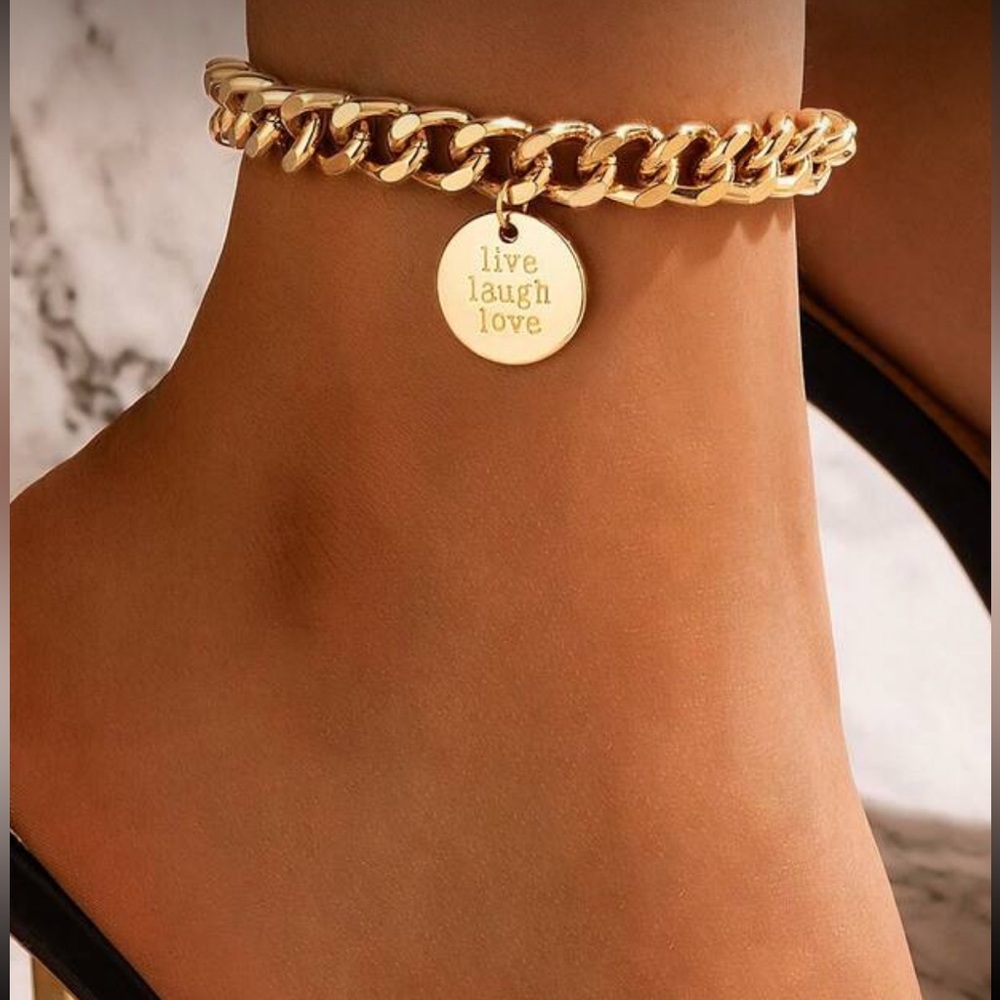 Live Laugh Love' ANKLET NWOT